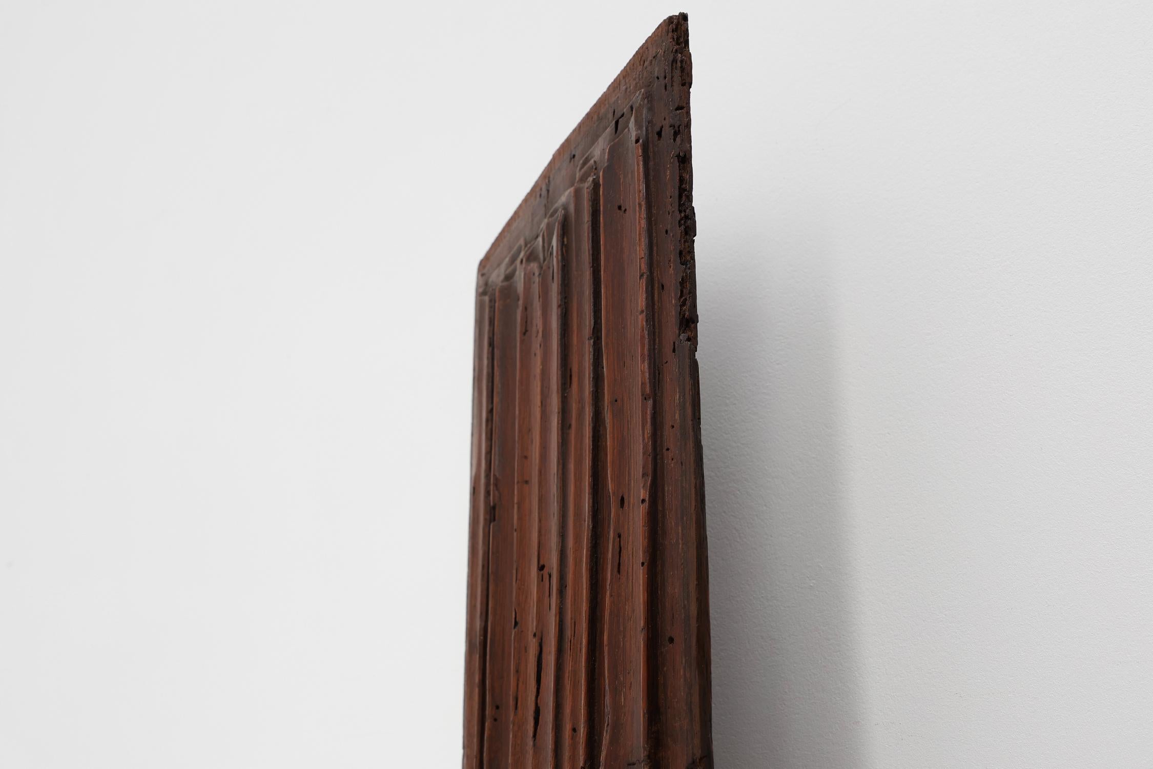 16th Century Belgian Gothic Oak Panel For Sale 4