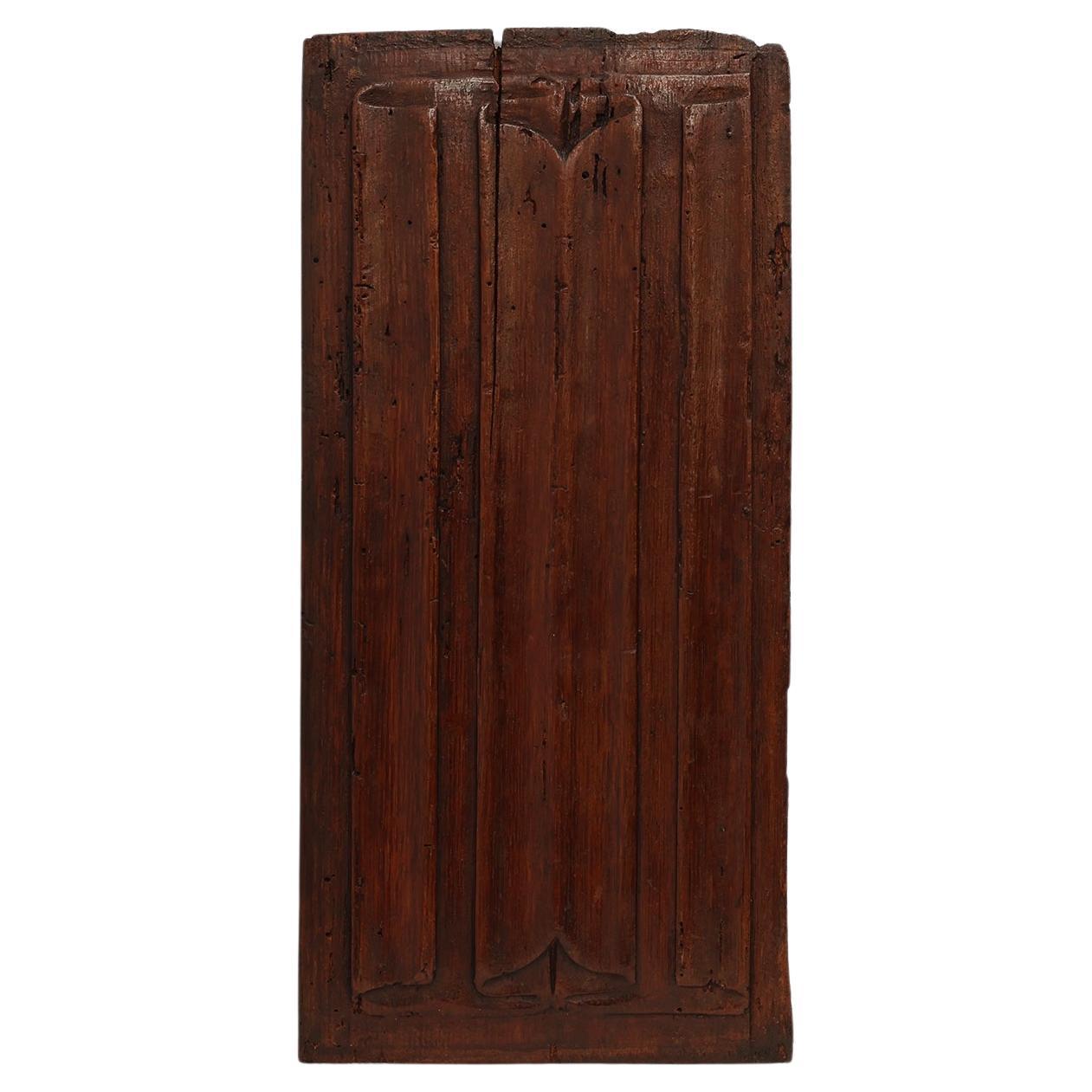 16th Century Belgian Gothic Oak Panel