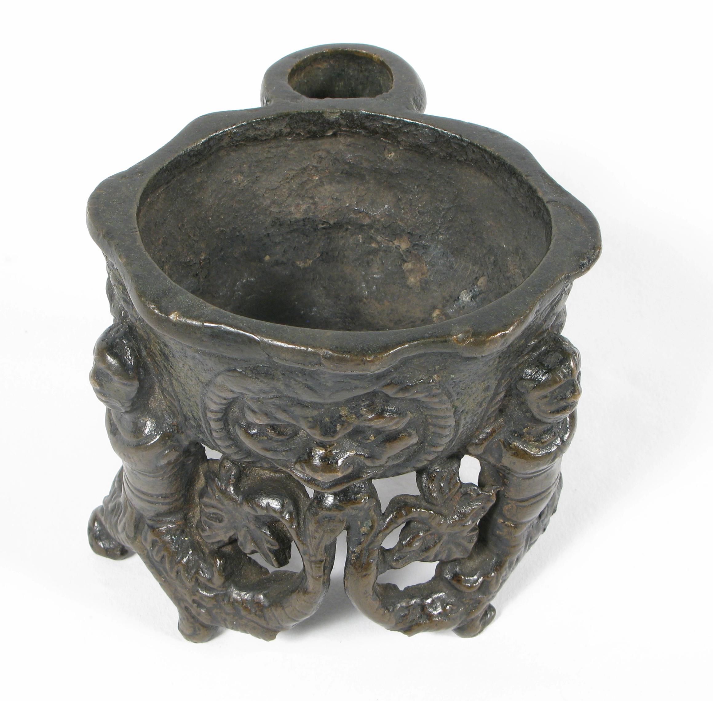  Antique bronze Inkwell For Sale 2