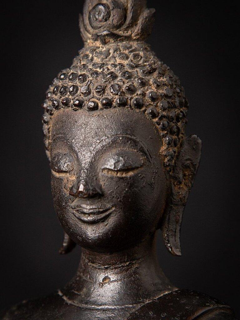 16th Century Bronze Lanna Buddha Statue from Thailand For Sale 10