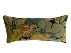 16th Century Brussels Floral Renaissance Tapestry Pillow
