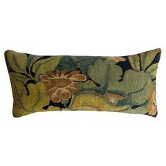 16th Century Brussels Floral Renaissance Tapestry Pillow