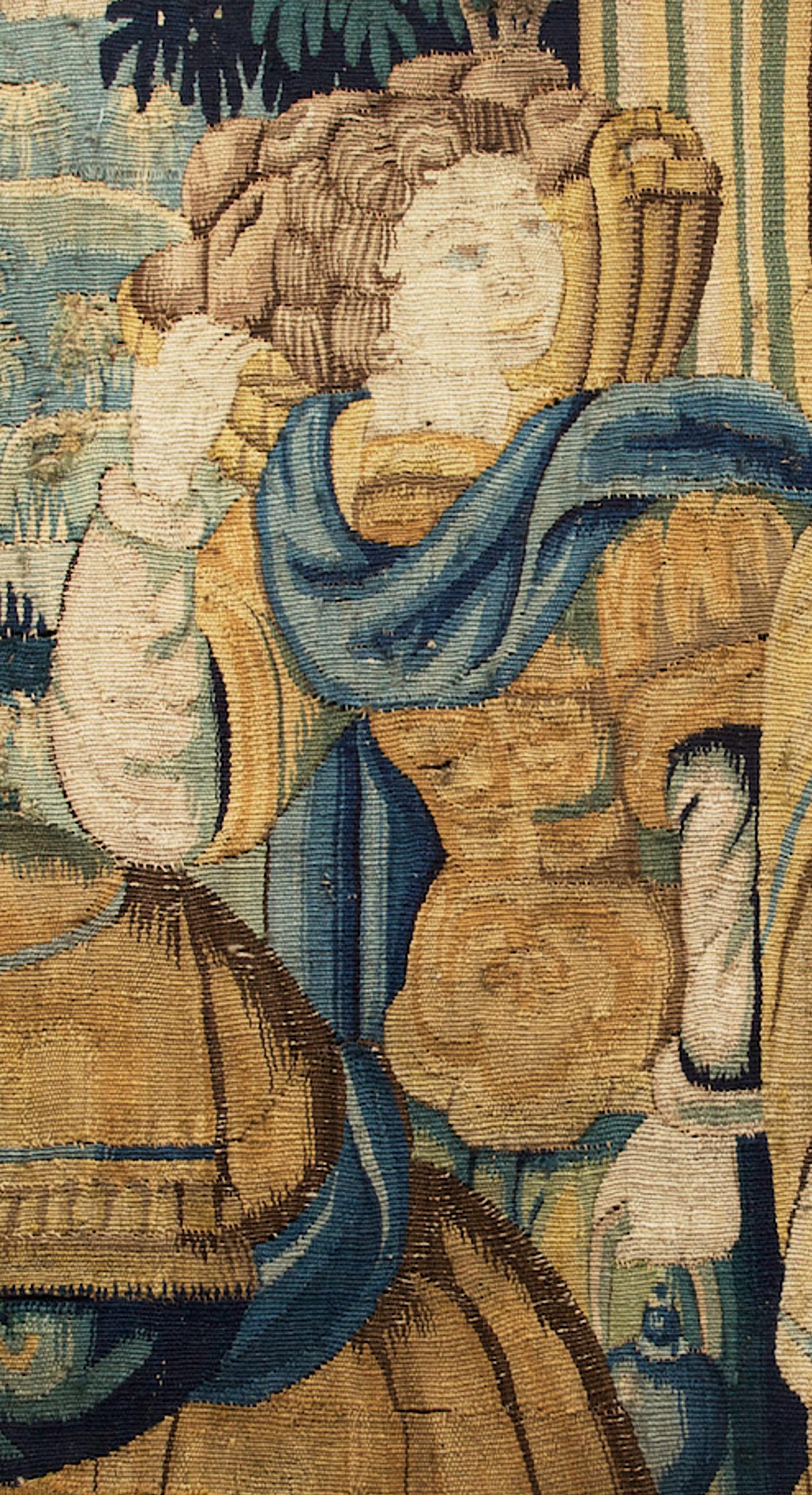 Renaissance 16th Century Brussels Tapestry, circa 1600