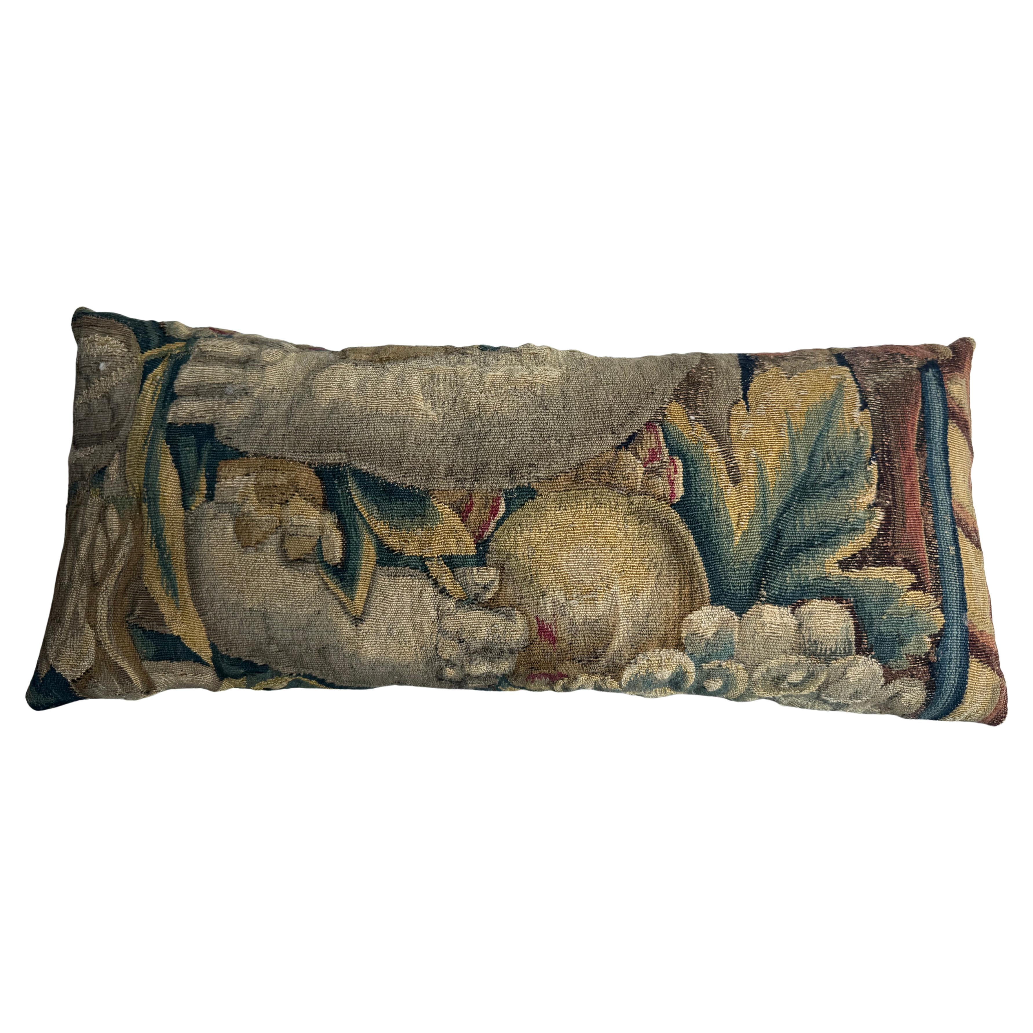 16th Century Brussels Tapestry Pillow