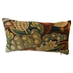 16th Century Brussels Verdure Tapestry Pillow