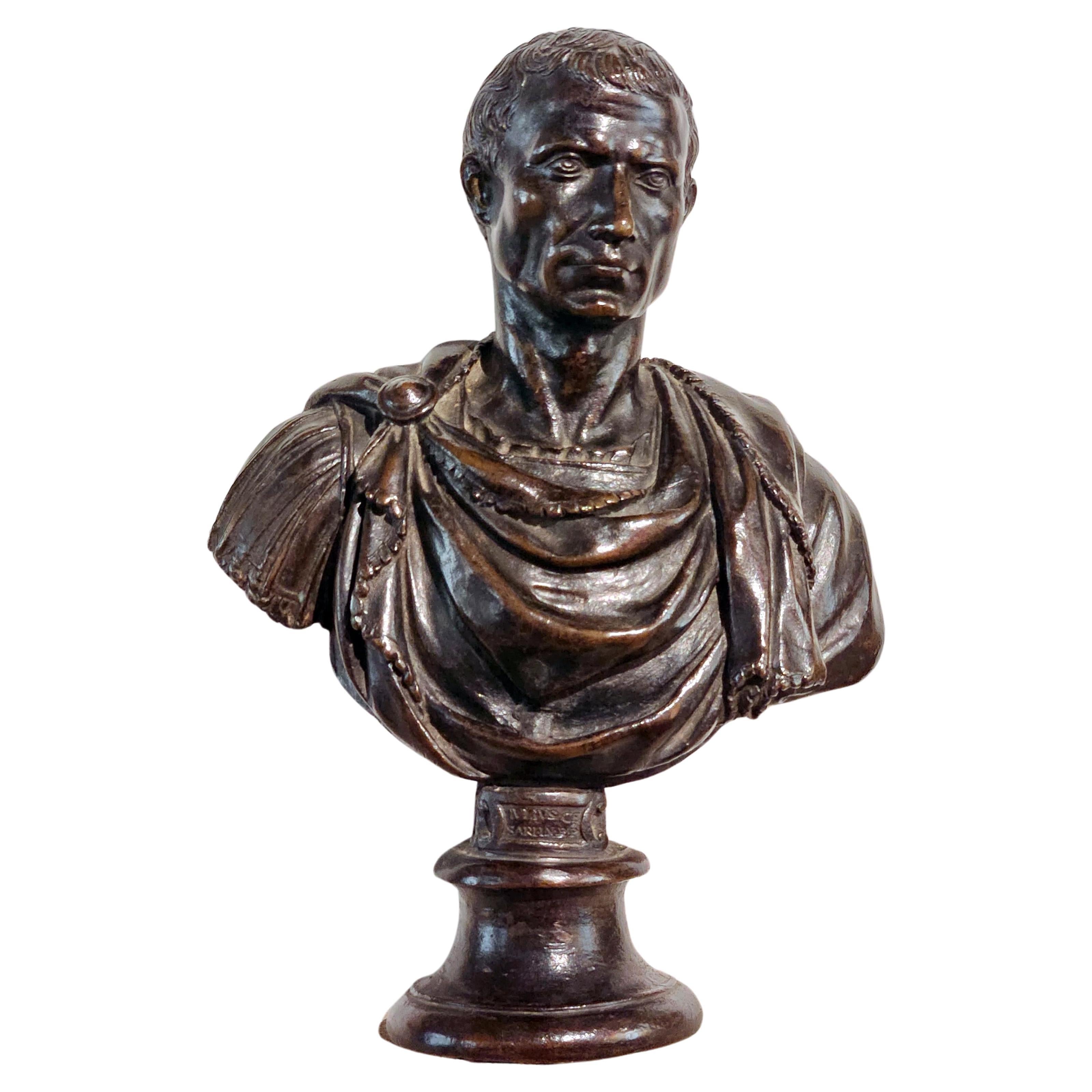 16th Century Bust of Roman Emperor Julius Caesar  For Sale