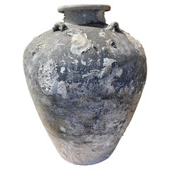Vase cambodgien du 16ème siècle avec des coquillages naturels et des Barnacles