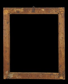 16th Century, Carved, Gilded and Polychrome Wooden Frame