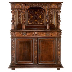 16th Century Carved Walnut Credenza from Toulouse Workshops