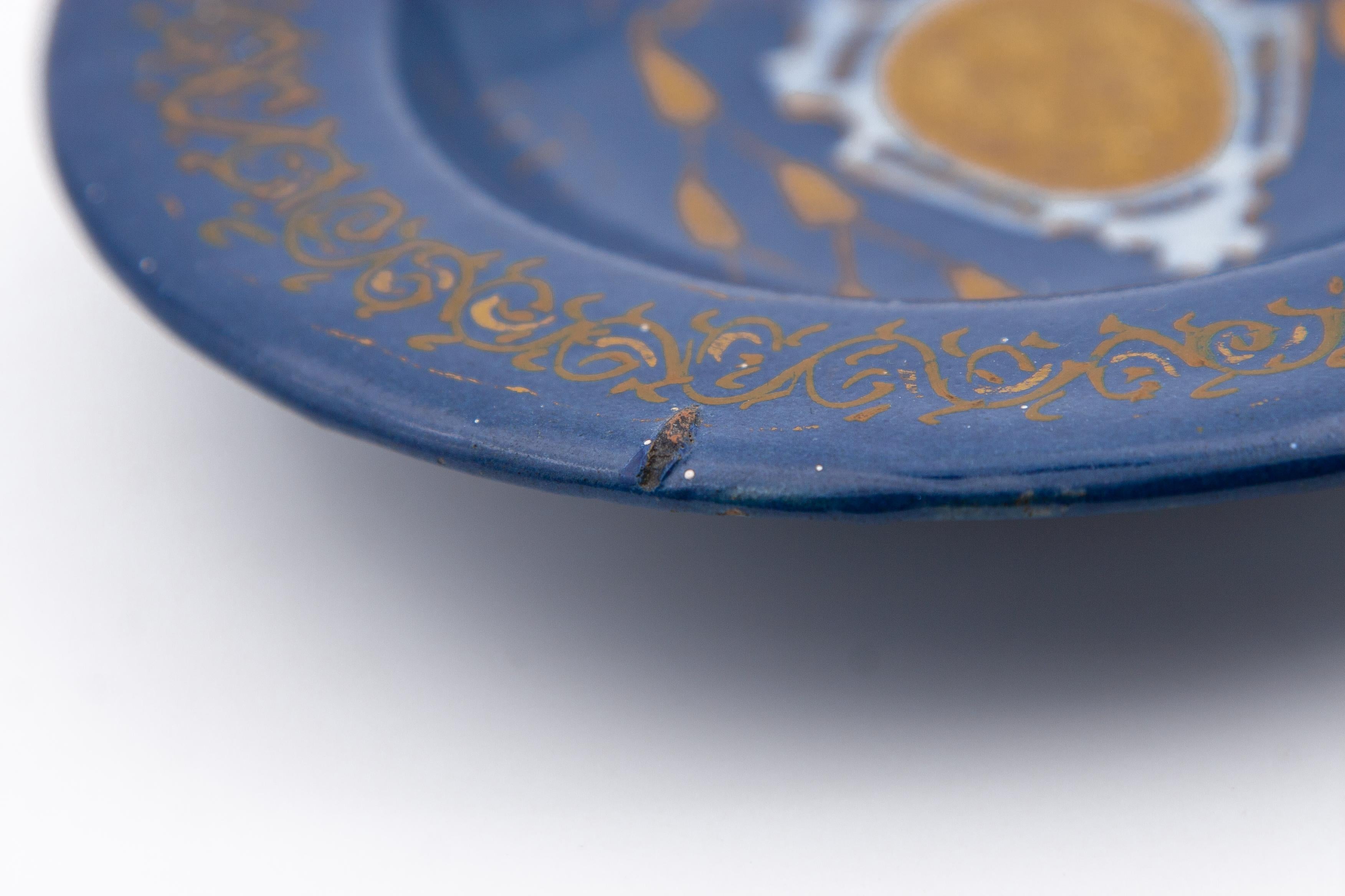 Majolique Plat à turchina alla Maiolica Farnese en majolique italienne de Castelli du 16ème siècle en vente