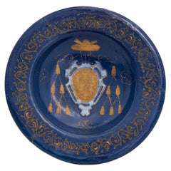 Plat à turchina alla Maiolica Farnese en majolique italienne de Castelli du 16ème siècle