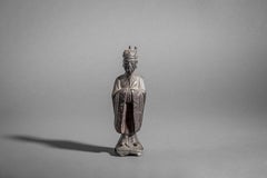 16th Century Chinese Standing Bronze Figure of a Nobleman