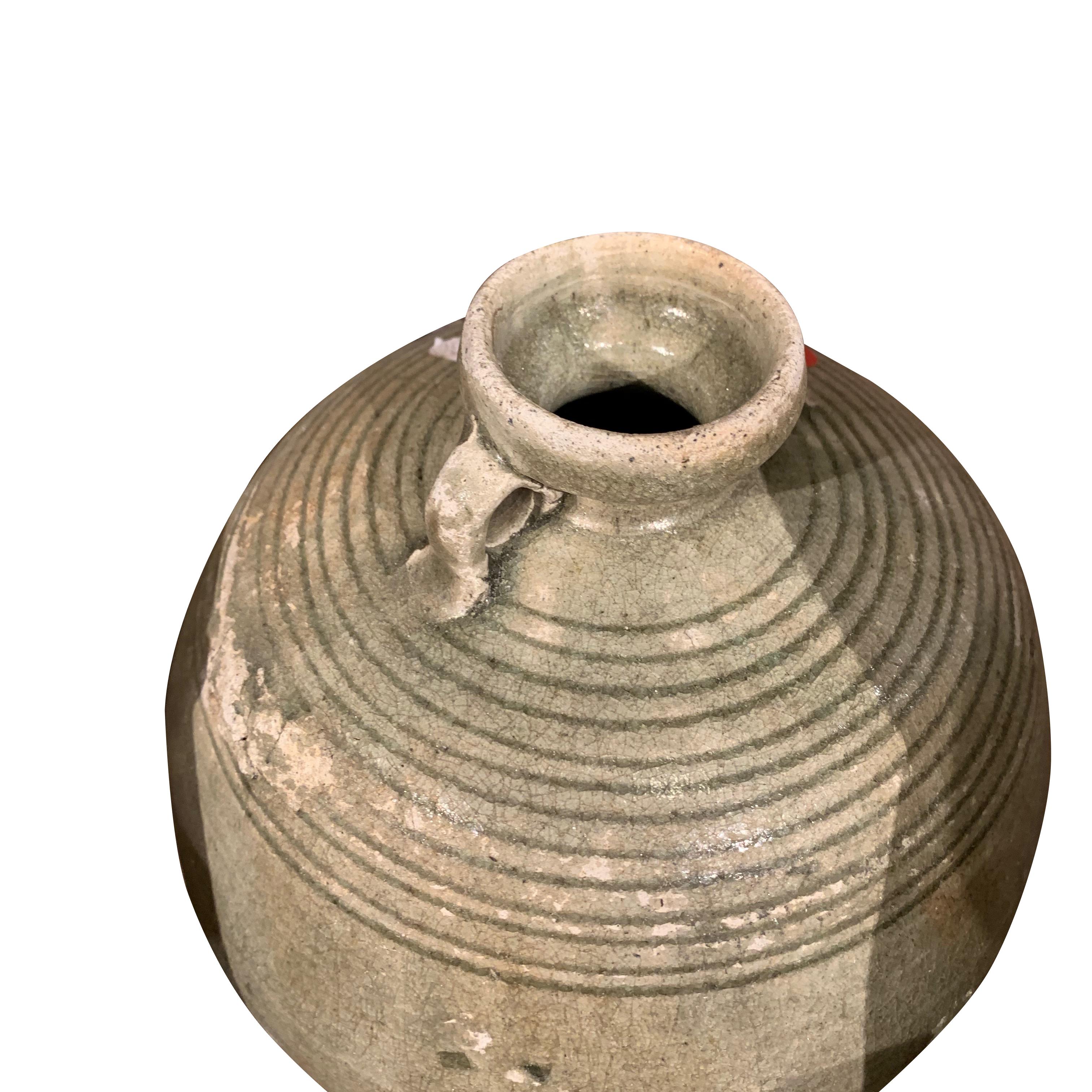 Ceramic 16th Century Decorative Vessel, Thailand