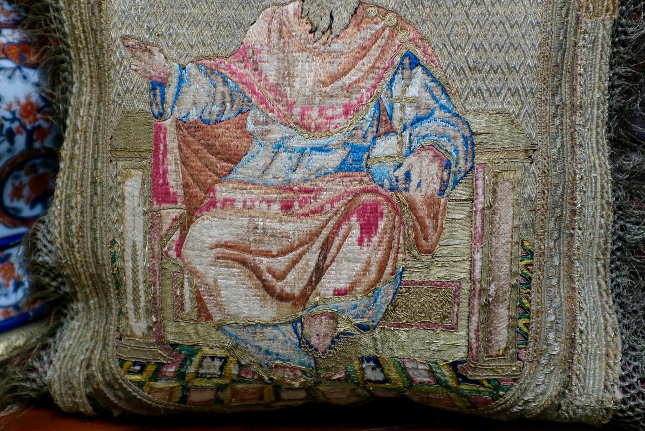 Cuscino ecclesiastico ad ago del XVI secolo in vendita 1