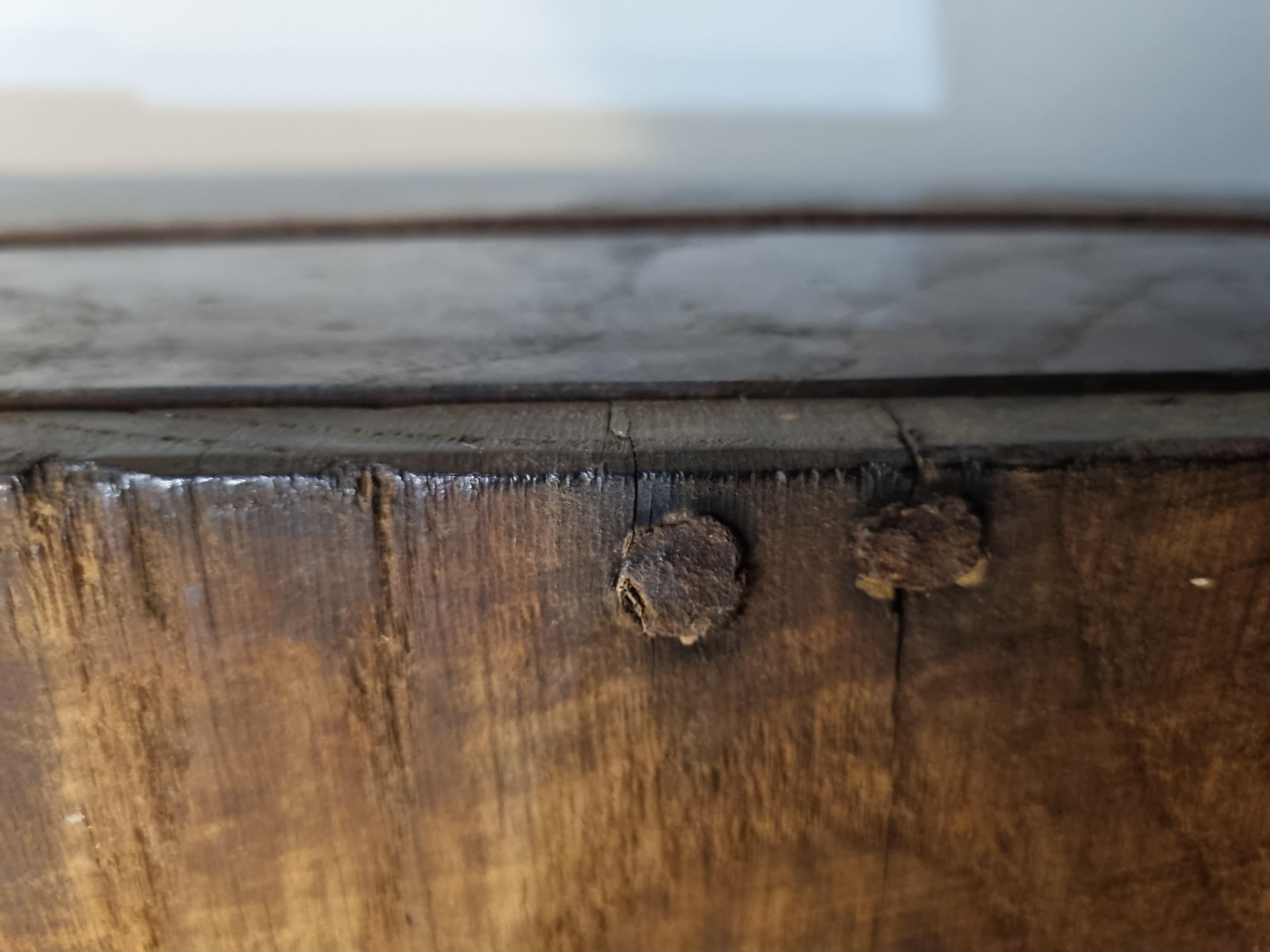 16th Century Elizabethan Inlaid Oak Livery Cupboard For Sale 7
