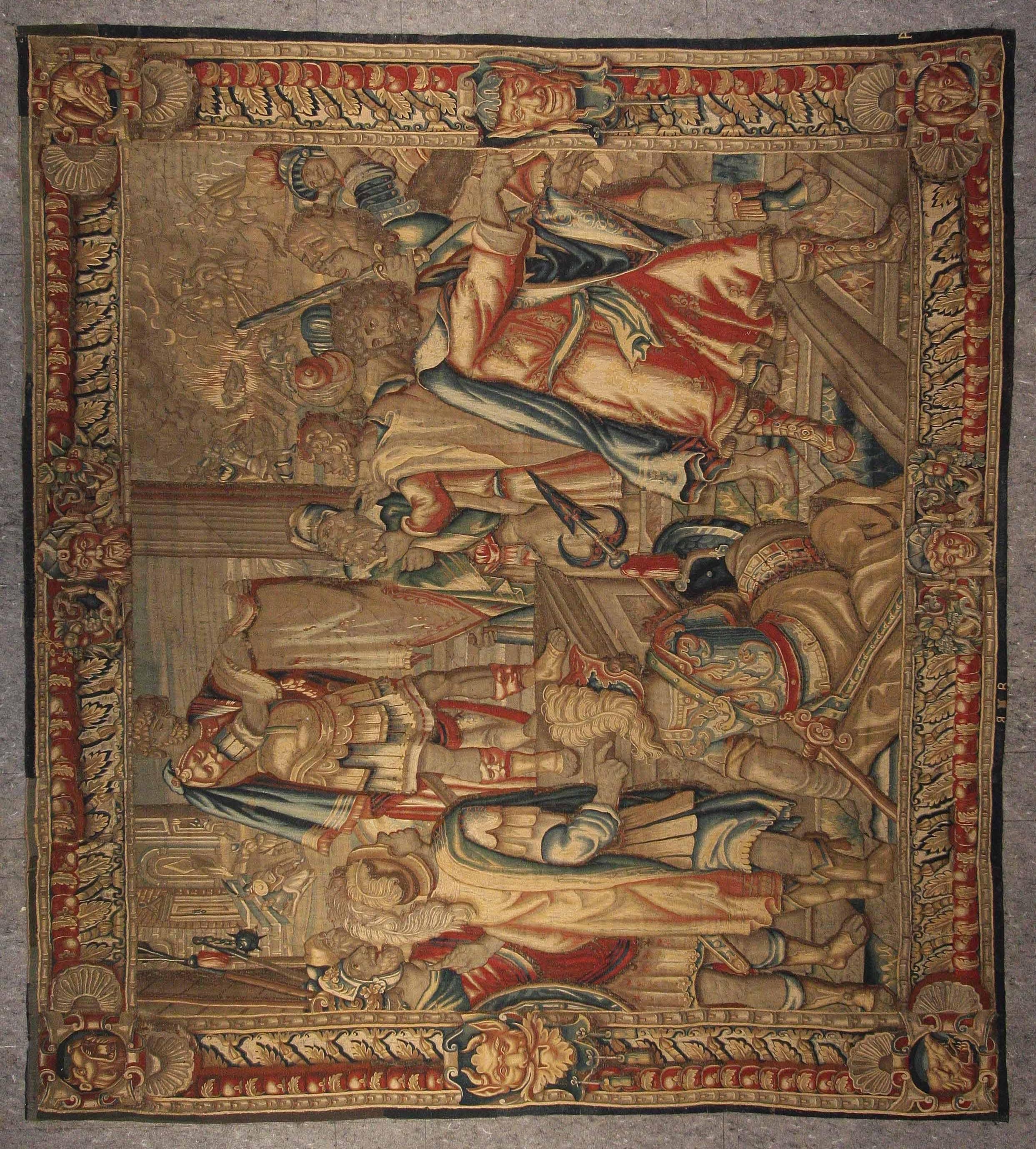 This is a fine example of a 16th century English tapestry in great condition.