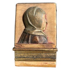 15th Century Italian Wood Carving of Girolamo Savonarola