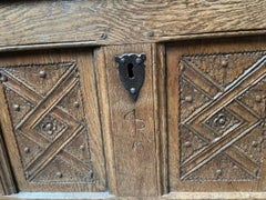 16th Century Flemish Gothic Oak Coffer