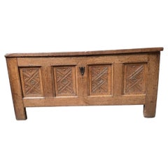 16th Century Flemish Gothic Oak Coffer