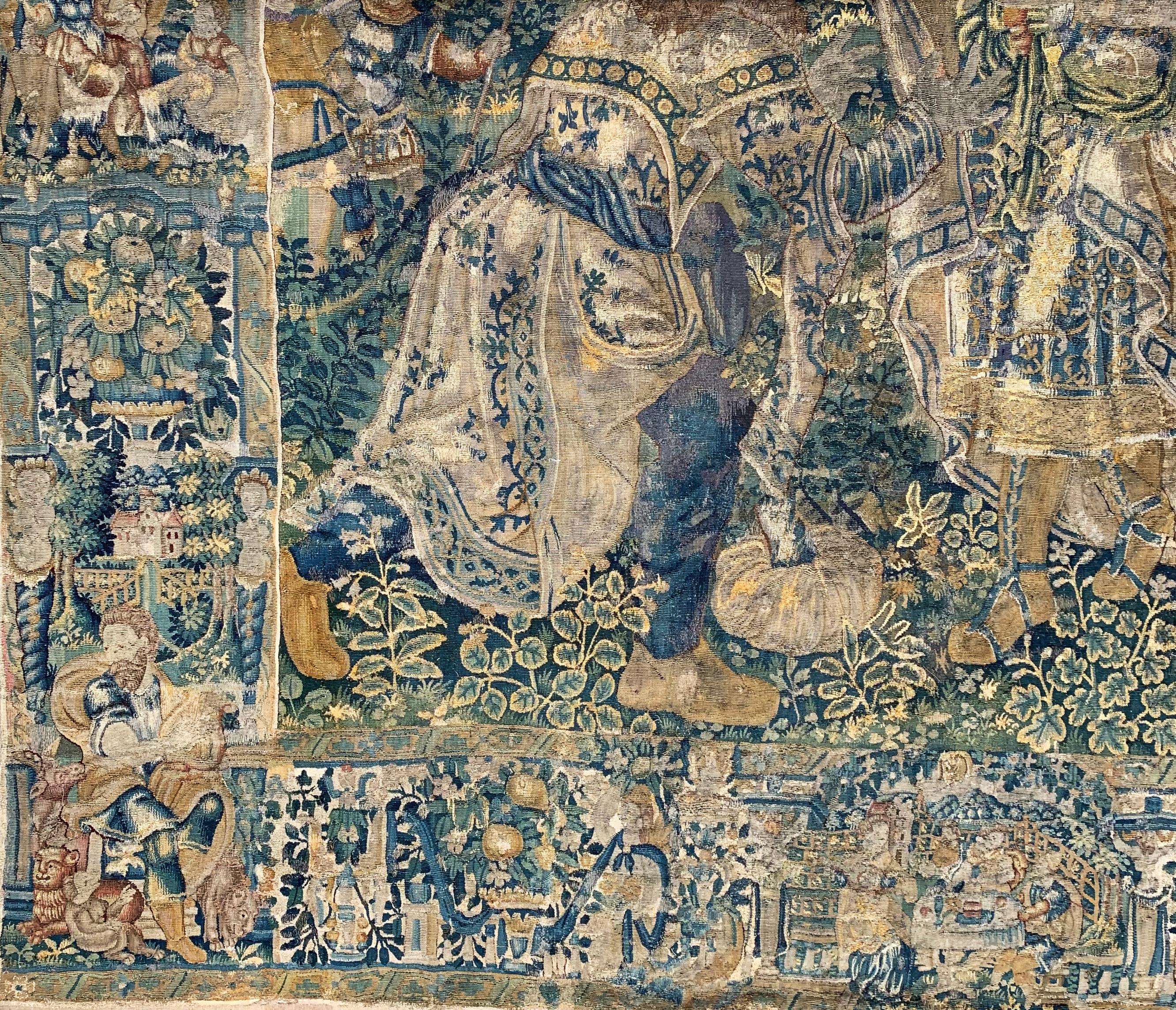 Flämischer Wandteppich des 16. Jahrhunderts (Wolle) im Angebot