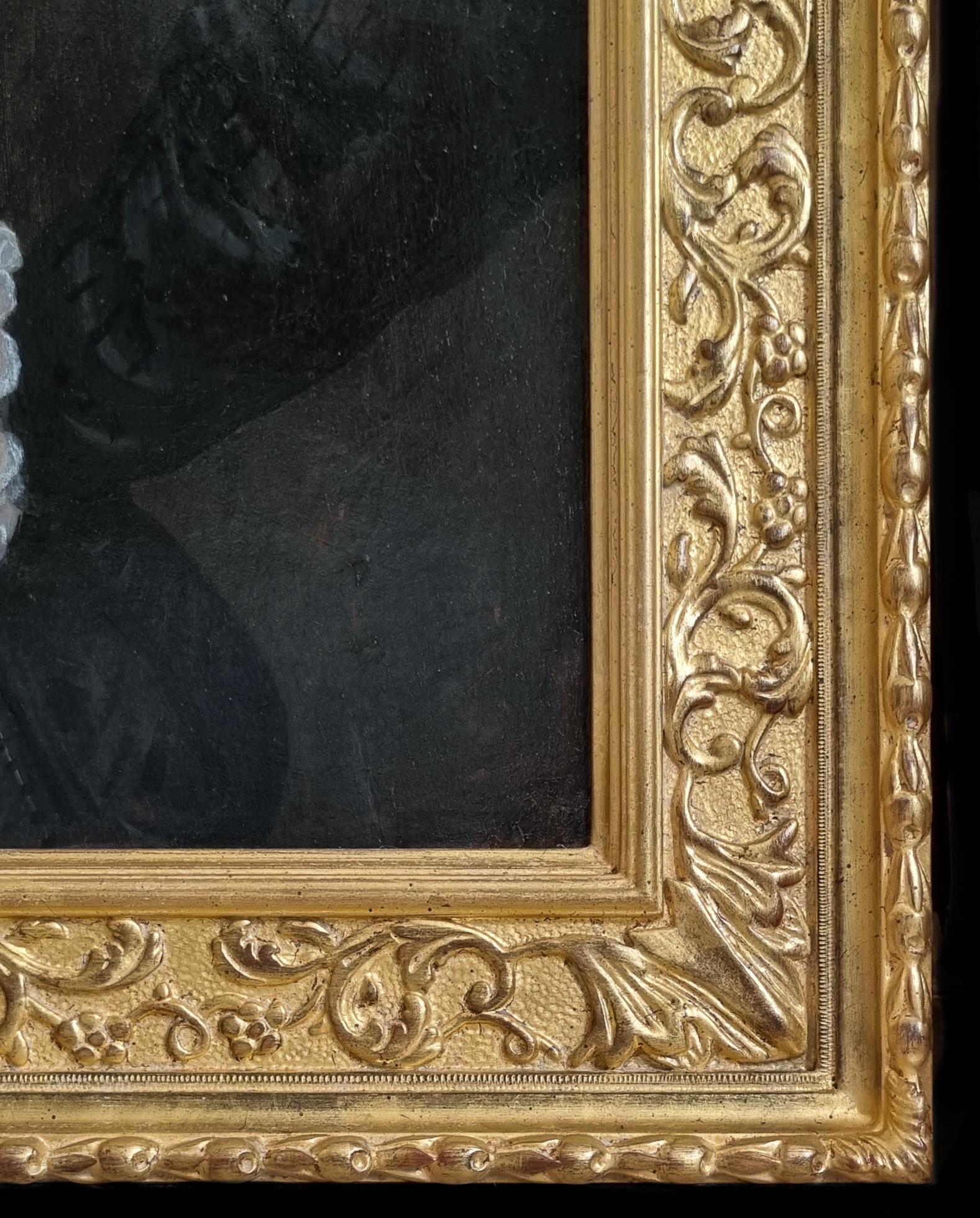 Portrait of a Gentleman in a Black Doublet Holding a Medallion c.1575/80 2