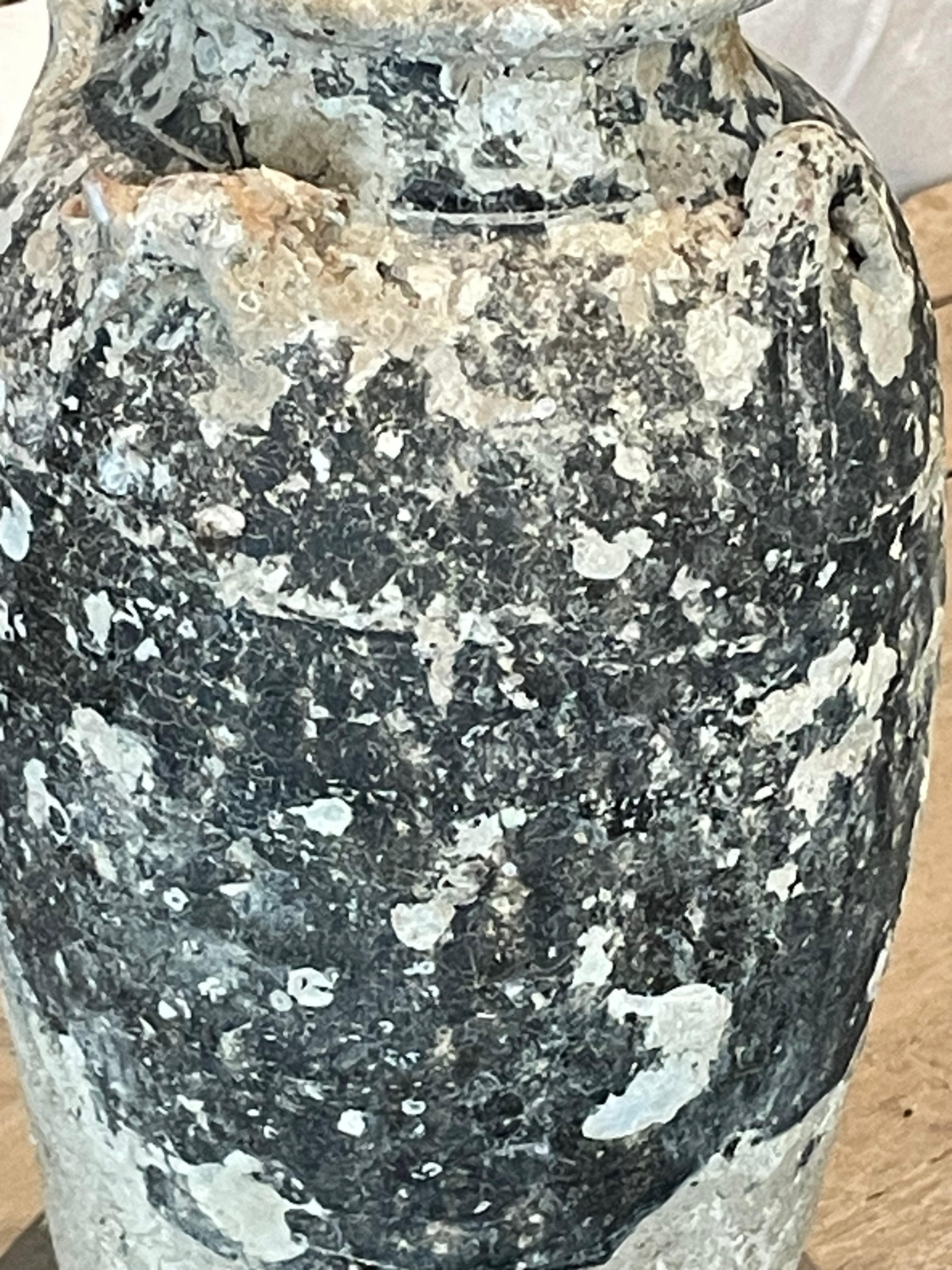 18th Century and Earlier 16th Century Fossil Embedded Shipwreck Vase, Sawankhalok, Thailand For Sale