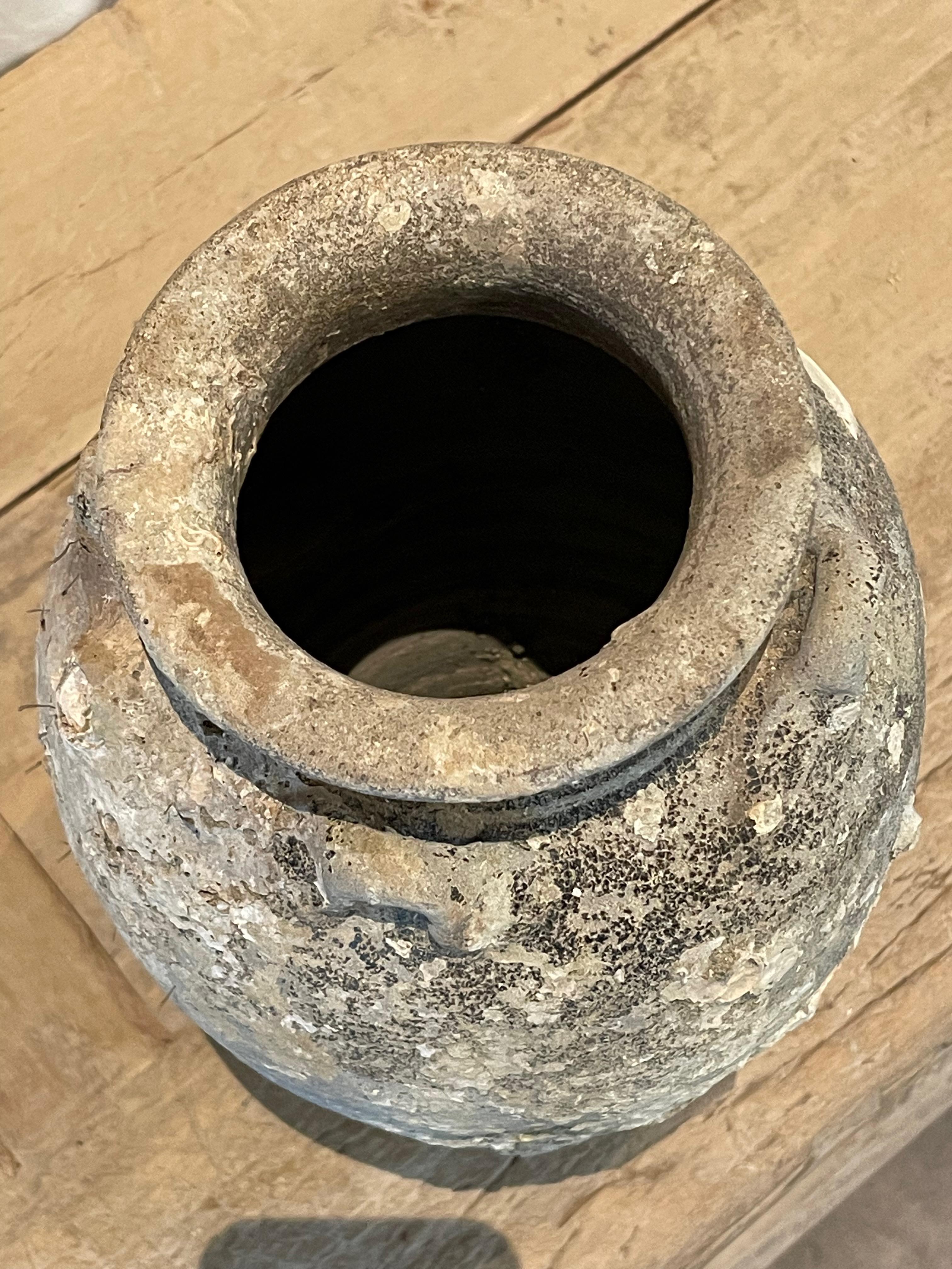16th Century Fossil Embedded Shipwreck Vase, Sawankhalok, Thailand For Sale 1
