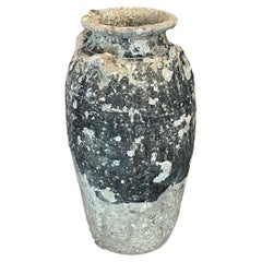 Antique 16th Century Fossil Embedded Shipwreck Vase, Sawankhalok, Thailand
