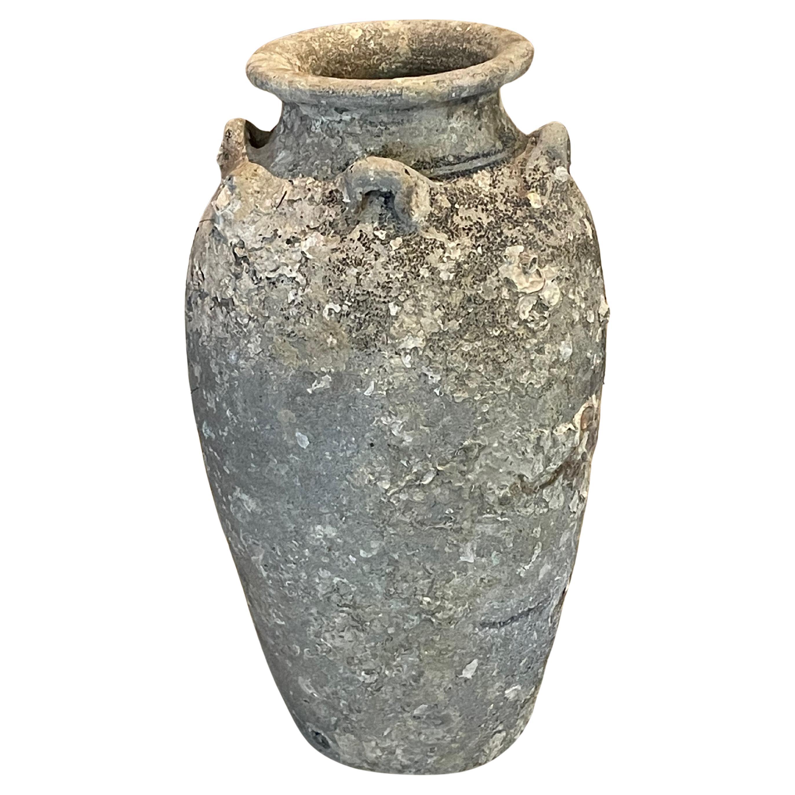 16th Century Fossil Embedded Shipwreck Vase, Sawankhalok, Thailand