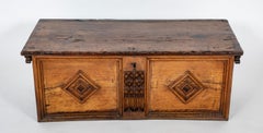 16th Century French Carved Walnut Cassone With Gothic Tracery
