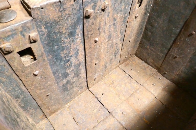 17th Century French Coffer, Oak Silver Treasure Chest, Strong Box For