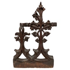 16th Century French Gothic Carved Oak Architectural Fragment