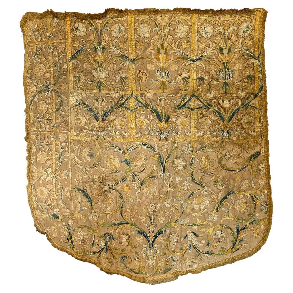 16th Century French Silk Embroidery Panel