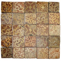 16th Century French Terracotta Tiles