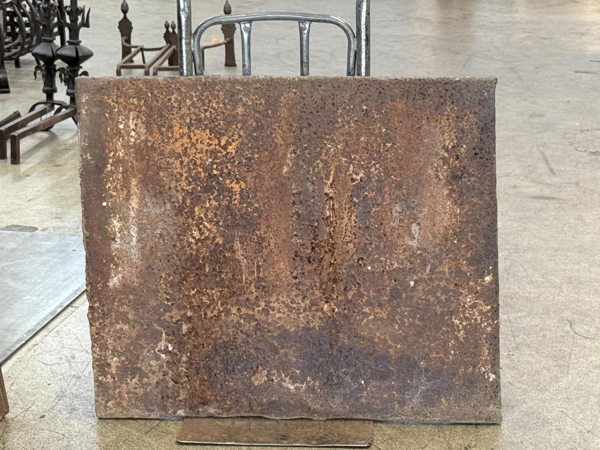 16th Century Gothic Period Fireback / Backsplash with Unknown Coat of Arms For Sale 10