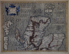 Northern Scotland: A 16th Century Hand-colored Map by Mercator