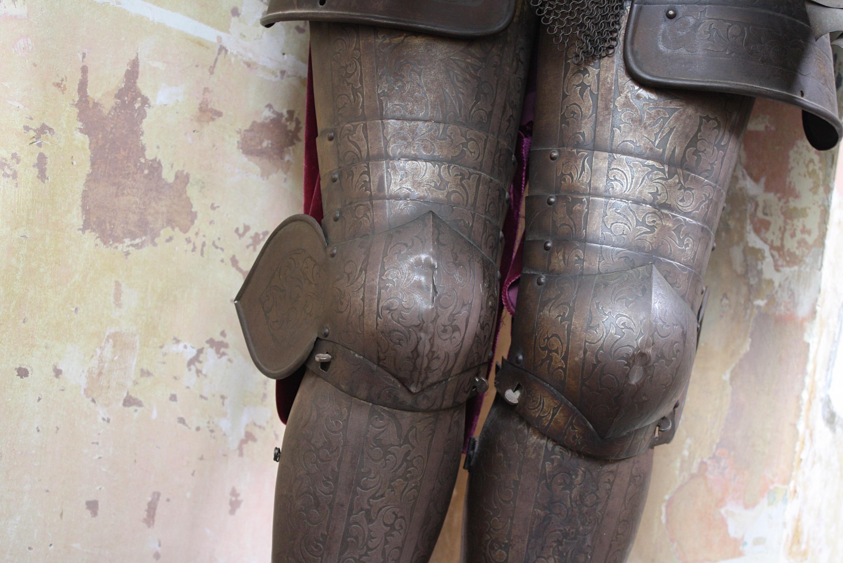 16th Century in Style, Victorian Country House Suit of Armour Sculpture For Sale 6