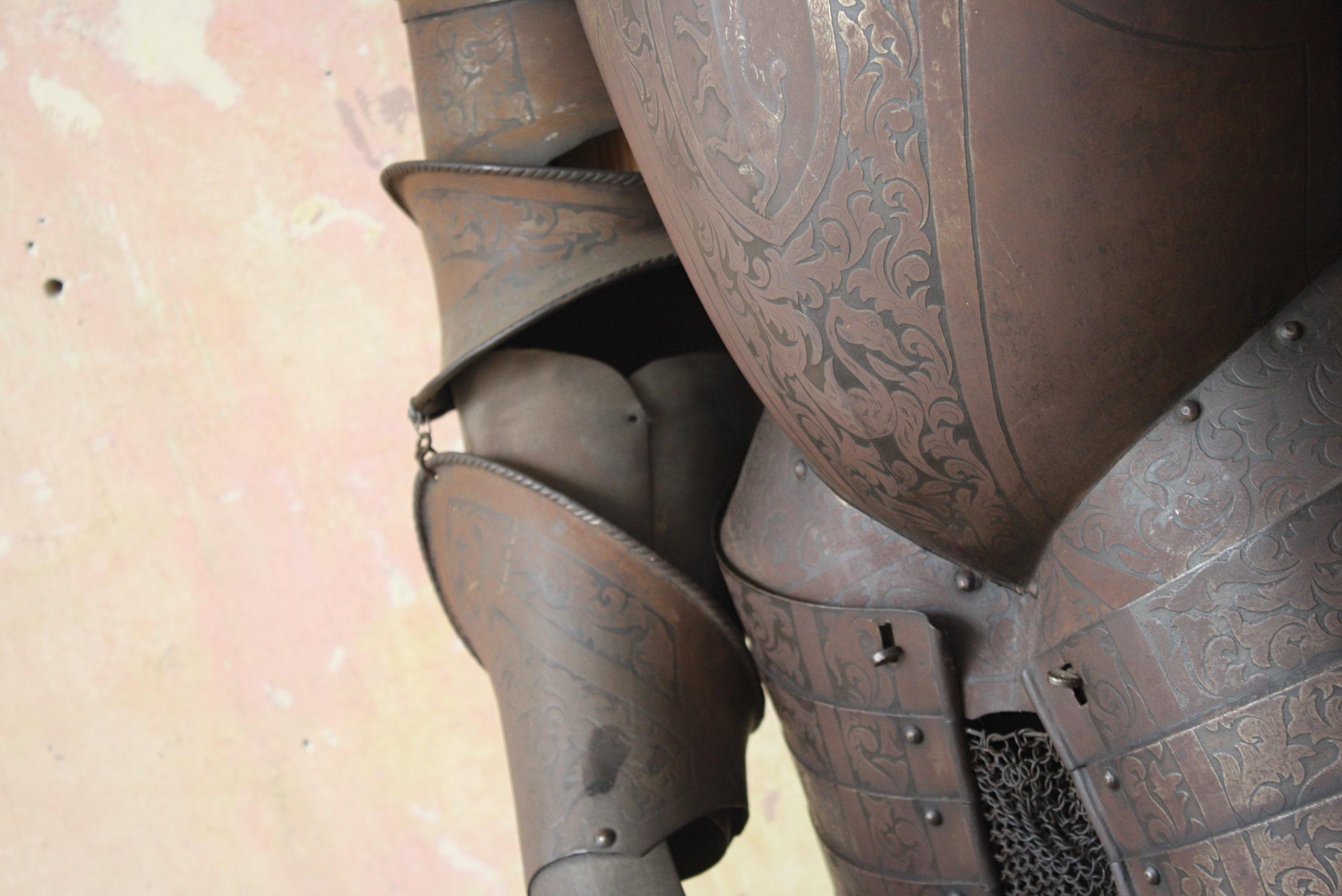 19th Century 16th Century in Style, Victorian Country House Suit of Armour Sculpture For Sale