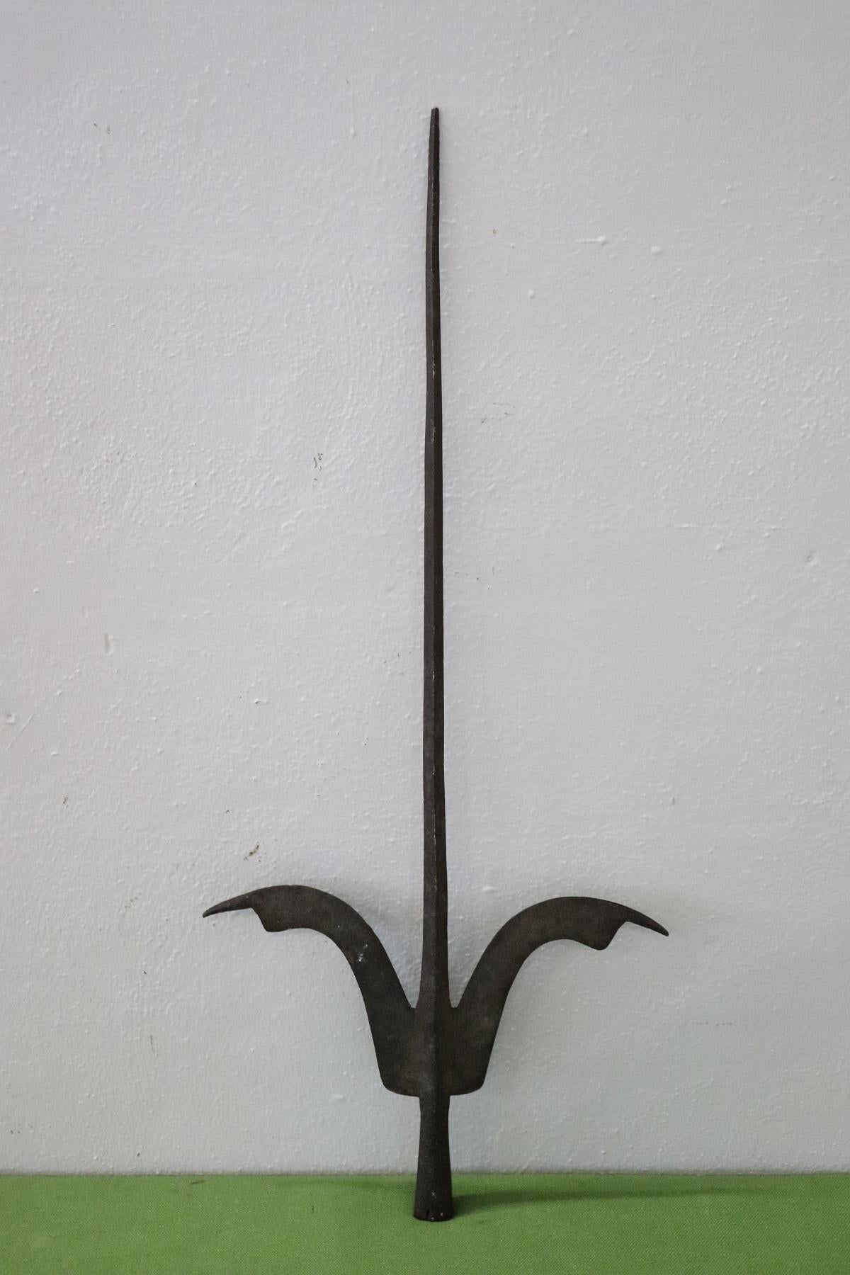 Baroque 16th Century Italian Renaissance Antique Iron Halberd Spear