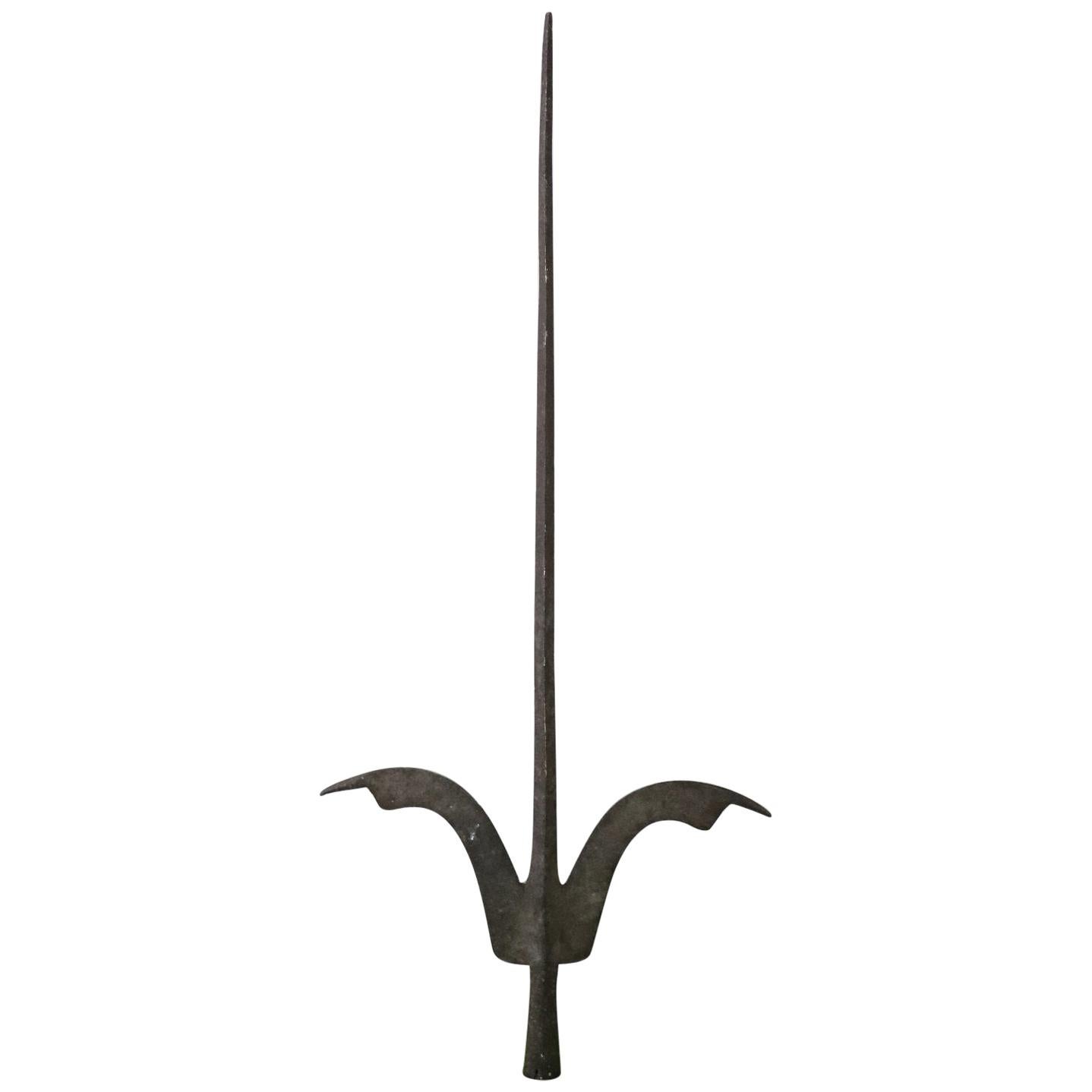16th Century Italian Renaissance Antique Iron Halberd Spear