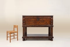 16th Century Italian Renaissance Cabinet in walnut with rich carvings