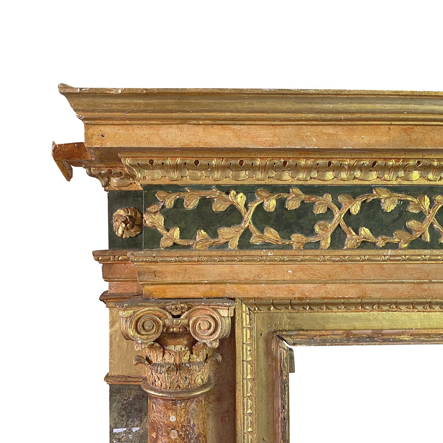 18th Century and Earlier 16th Century Italian Renaissance Fireplace Mantel Piece - Antique Surround For Sale