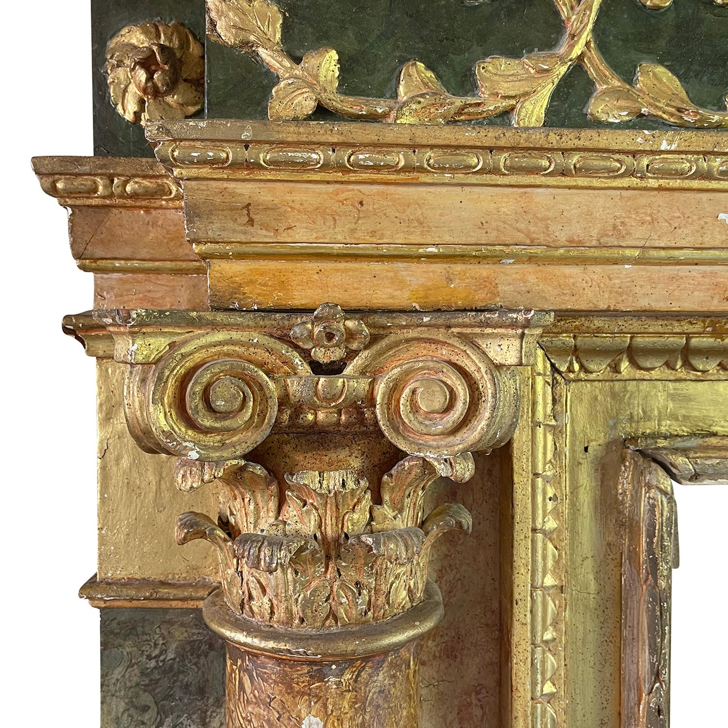 16th Century Italian Renaissance Fireplace Mantel Piece - Antique Surround For Sale 1