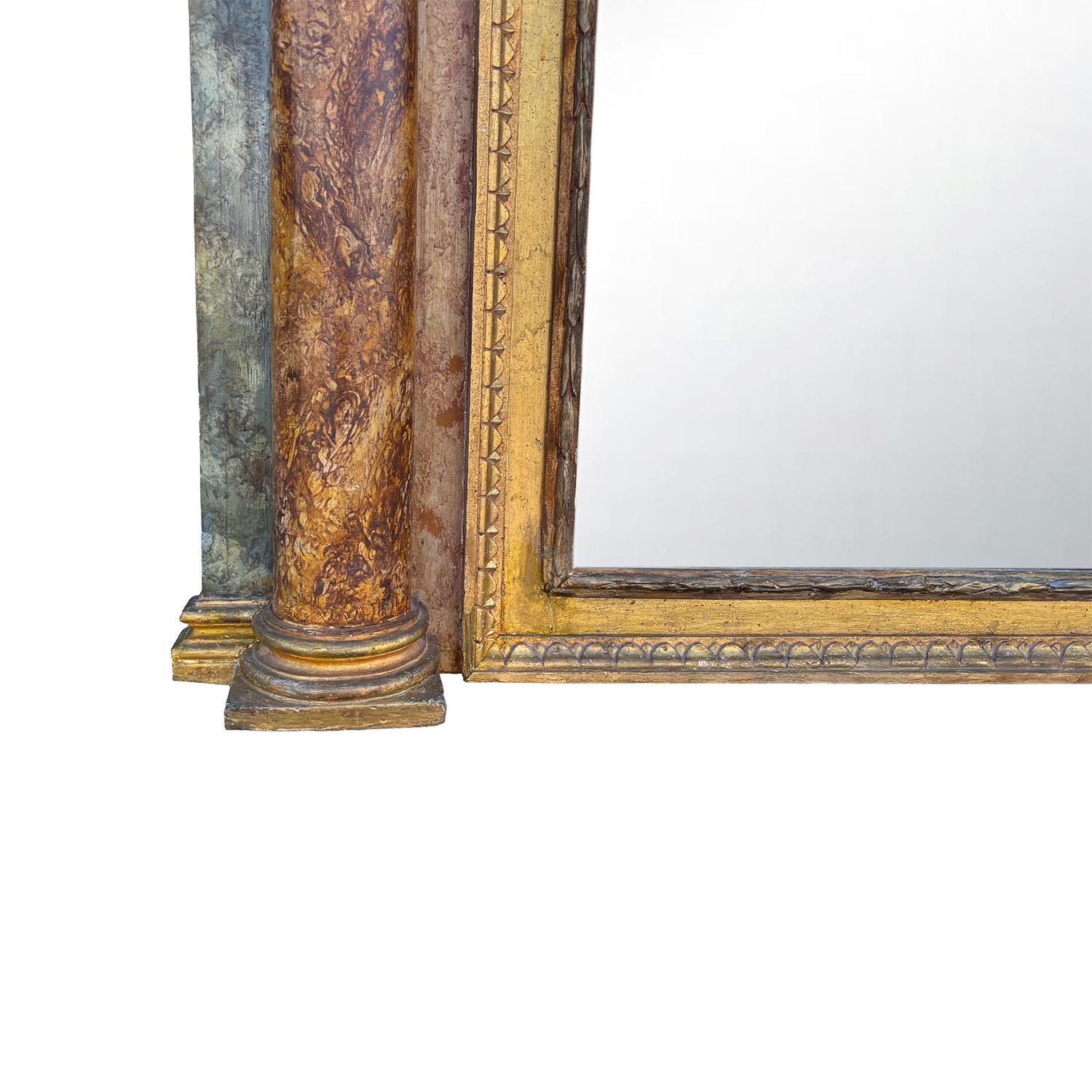 Intagliato a mano Specchio da parete in legno di tiglio del XVI secolo - Antique Mirror in vendita