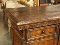 16th Century Italian Renaissance Walnut and Burr Walnut Intarsia Credenza