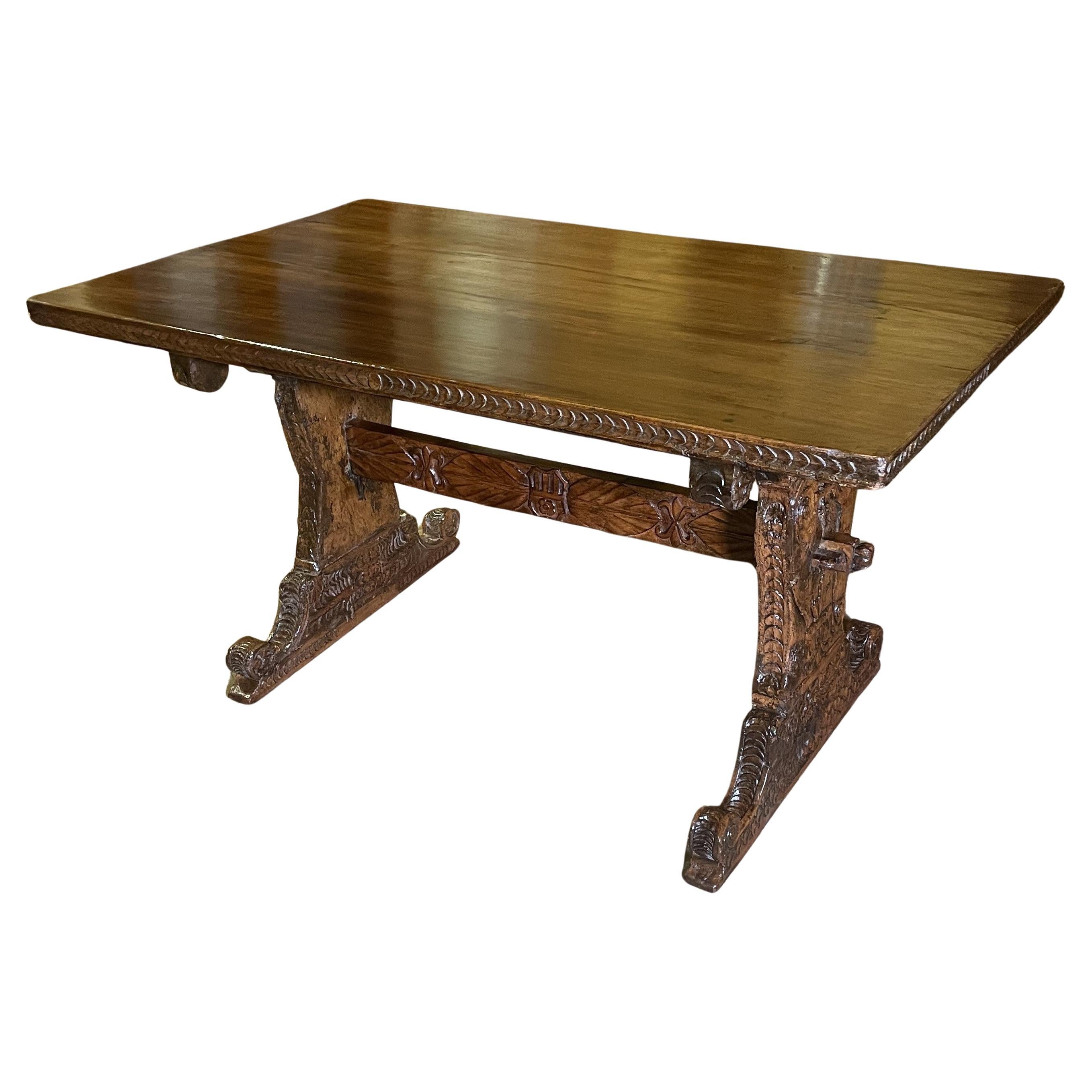 Table en noyer de la Renaissance italienne du XVIe siècle - Florence