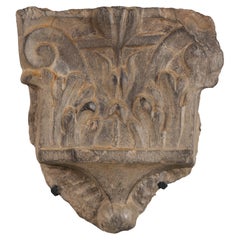 16th Century Ligurian Stone Half-Capital