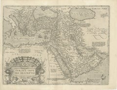 Antique 16th-Century Map of the Ottoman Empire and Near East: Turcici Imperii Descriptio