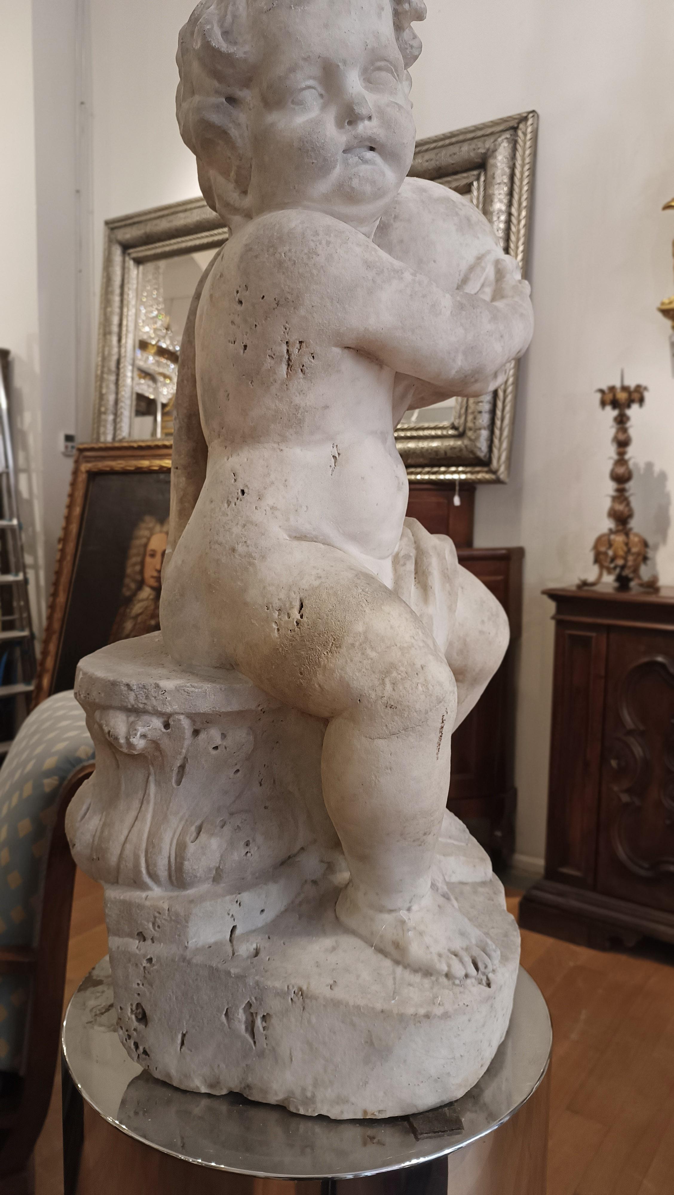 Carrara Marble 16th CENTURY MARBLE SCULPTURE OF A YOUNG HERCULES  For Sale