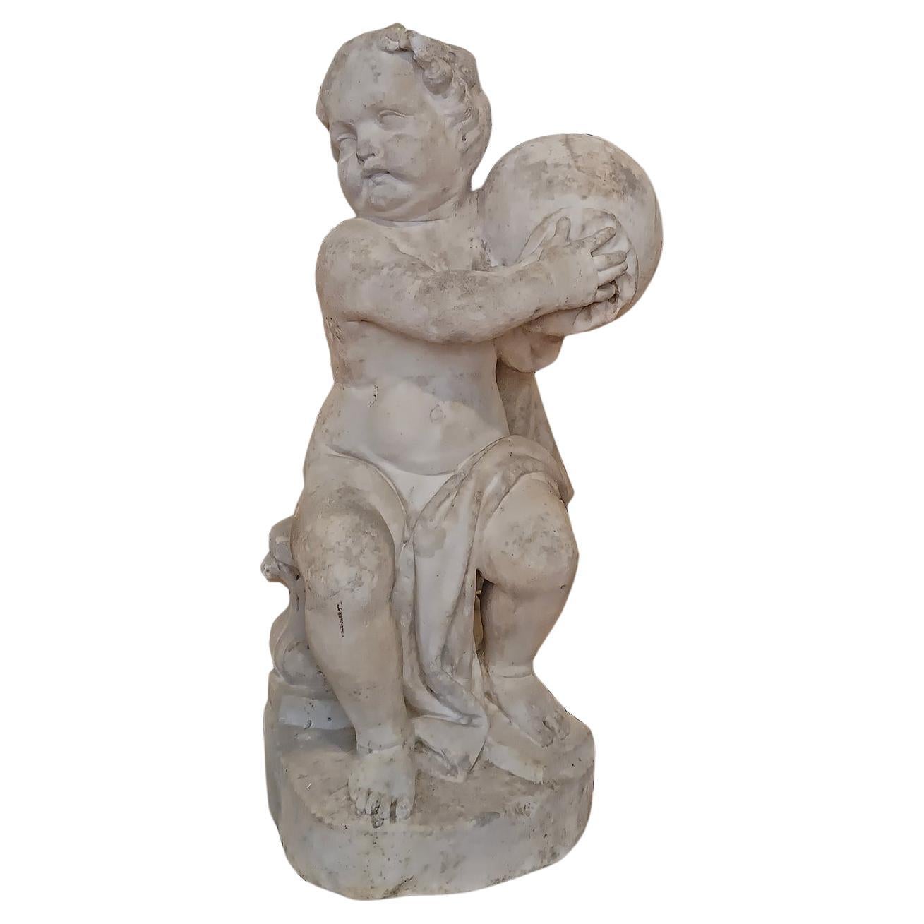 16th CENTURY MARBLE SCULPTURE OF A YOUNG HERCULES  For Sale